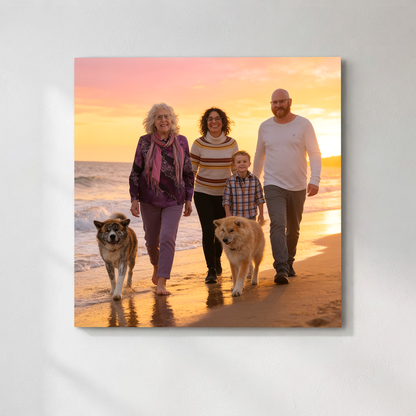 Personalized Family Portrait Art | Re-unite Loved Ones on Canvas