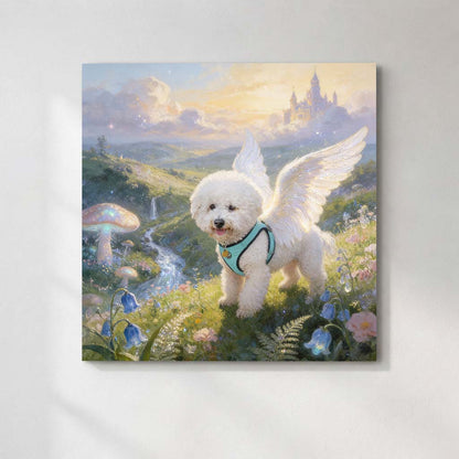 Personalized Heavenly Guardian Pet Canvas | Watching Over You