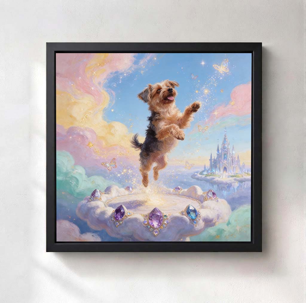 Personalized Heavenly Guardian Pet Canvas | Watching Over You