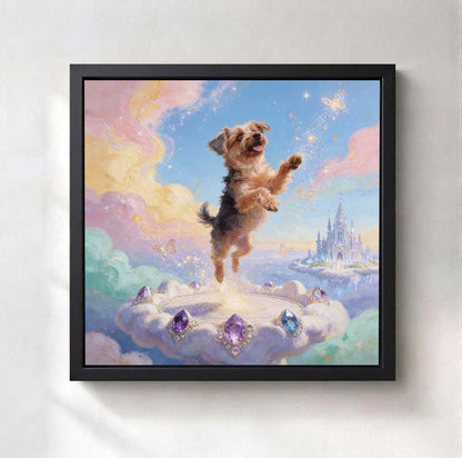 Personalized Heavenly Guardian Pet Canvas | Watching Over You