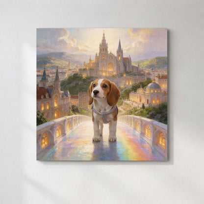 Personalized Rainbow Bridge Pet Canvas | Forever by Your Side