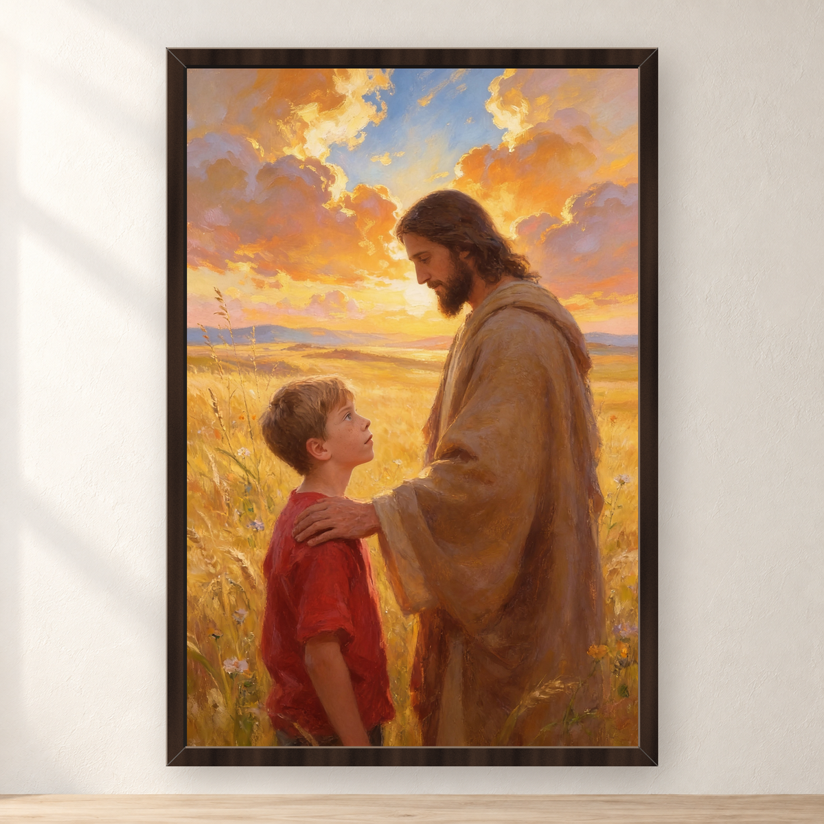 Personalized Blessing With Jesus Canvas | Grace, Light & Protection