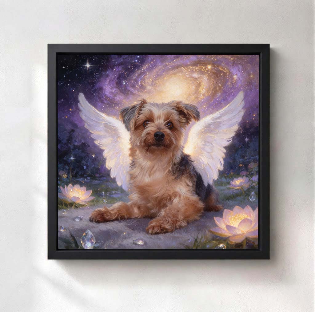 Personalized Heavenly Guardian Pet Canvas | Watching Over You