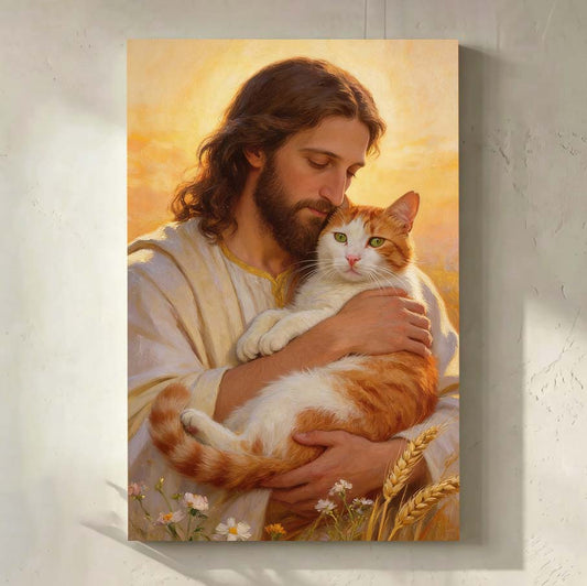 Personalized Prince of Peace Pet Canvas | Blessed by Jesus