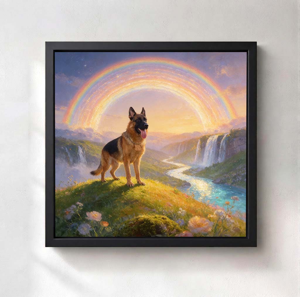 Personalized Rainbow Bridge Pet Canvas | Forever by Your Side